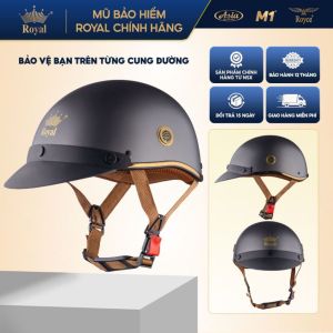 Mũ Bảo Hiểm Nửa Đầu Royal M29 Lưỡi Trai Nam Nữ Đi Xe Máy Chính Hãng Nhà Sản Xuất Bảo Hành 12 Tháng