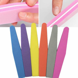 Double Sided Nail File Waterproof Soft Sponge Nail Art Tips Buffer 100/180 Grit