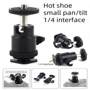1/4 Hot Shoe Adapter Mini Cradle Ball Head Camera Bracket สำหรับกล้อง ขาตั้ง