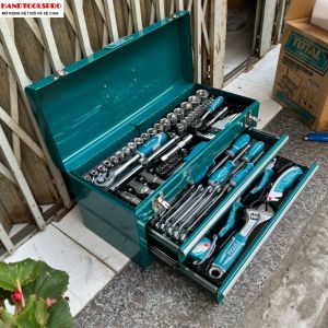 Bộ đồ nghề đựng trong hộp sắt 97 chi tiết Total THPTCS70971