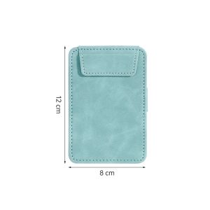 UNDATA 1pc Da PU Giá đỡ rượu vang Da lộn có khe cắm bút Bảng kẹp từ tính Di động A4/A5/A6/A7/B5 Tấm viết Văn phòng trường học