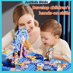 Kids Diy Tool Box Set Educational Toys Electric Drill Ferris Wheel Pretend Play Toy Gifts for Boys Girls Mainan Budak Perempuan Lelaki