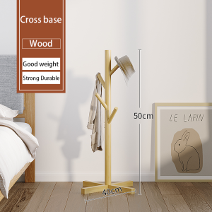 Ditto Solid Wood Bag Rack Stand Coat Rack 175/153/50cm Hat/Bag/Clothes Storage Bedroom Wooden Coat Rack