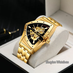 Empirewatches Jam Tangan T-Winner TW8243 Cowok Analog Rantai Stainless Mesin Automatic Kualitas Original Waterproof