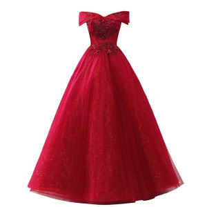 Glary Star Colorful Gauze Puffy Skirt New Solo Student Performance Host Art Exam Beauty Stage Banquet Evening Dress