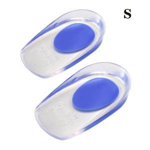 1 Pair Gel Heel Cups Plantar Fasciitis Inserts Silicone Heel Cup Pads for Relief Achilles Pain Bone Spur