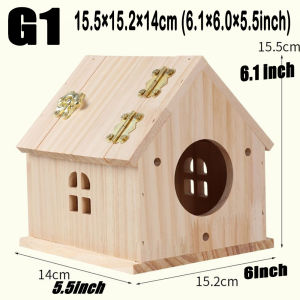 Bird Nest Box Wooden Nesting Breeding Home Budgie Breeding Mating Box for Lovebird Budgie Bird
