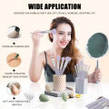 13pcs Soft Make Up Brush Set Brushes with Flannel Cloth Bag Powder Makeup Brushes Set with Leather Bag Foundation Powder Eyeshadow Concealer Blush Eyeshadow Concealer Liquid makeup tool Make Up Brush Kit Tools. 