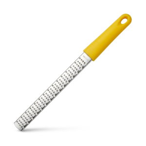 Stainless Steel Lemon Zester Cheese Spice Grater Bonus Brush Nutmeg Spices-Sharp with Non-slip Handle