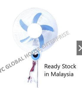 SOLAR ENERGY DC 16 Inch 12V WALL FAN (2 set) Kipas Dinding Ready Stock in Malaysia