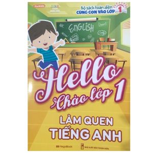 Sách combo 5 cuốn Hello chào lớp 1 (Toán Tiếng Việt Tiếng Anh) - Megabook