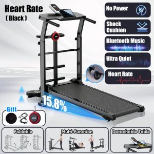 Manual Treadmill Foldable Walking Pad Multi-functional LED Threadmill Exercise Equipment For Women