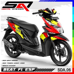 Decal Stiker Custom Full Body BEAT EspFiStreet - DeKal Sticker Variasi Motor BEAT Esp SDA.06