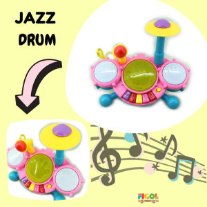 Mainan musik anak 2837B Jazz Drum Perform