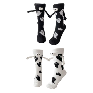 ถุงเท้าคู่ชุดไปงานสังสรรค์โพลีเอสเตอร์ระบายอากาศได้ดีสำหรับปาร์ตี้ฮาโลวีน Essential เชื่อมด้วยแม่เหล็กใส่ได้ทั้งชายและหญิง