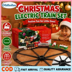 Oldlaiben Electric Christmas Train Set Suspended Track Rail Toy For Tree Decor Kids Gift Music Sound