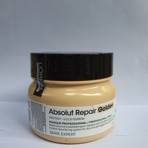 Hấp nhũ vàng Loreal Absolut Repair Gold 500ml phục hồi tóc hư tổn