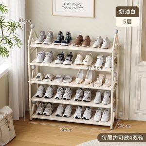 Shoe Rack With Bench Shoe Rack Bench Outside Door Shoe Organisers Shoe Rack Outside Door Iron Multi-Layer Durable Light Luxury Metal 鞋架