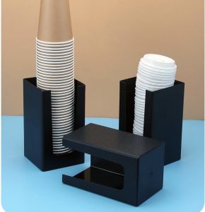 QH4 Cup Holder | Milk Tea Cup Storage Rack | Commercial Plastic Cup Holder | Bar & Beverage Station Organizer