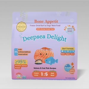 Bone Appetit - Premium Dogs Freeze Dried Main Food - Deepsea Delight 500g