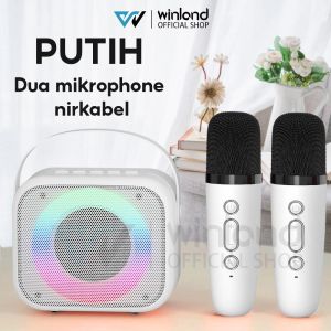 Winland (COD) Speaker Bluetooth 2Mic 1 set Speaker karaoke Cute Wireless speaker bluetooth bass