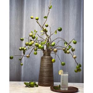 Bình cắm hoa men mộc chân loe gốm sứ fulogo