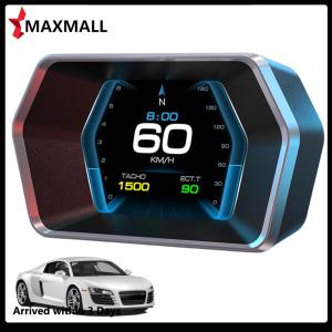 【New Arrival】 จอแสดงผลหัวขึ้นบนรถยนต์แบบดิจิตอลพร้อม GPS และระบบคู่สำหรับความเร็วแม่นยำ จอสี 7 นิ้ว เหมาะสำหรับการขับขี่ปลอดภัย