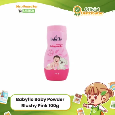 BFI E-Grocery Babyflo Baby Powder Blushy Pink 100g
