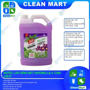 Nước Lau Sàn Gift Hương Iris Can 3.8 kg - CLEAN MART