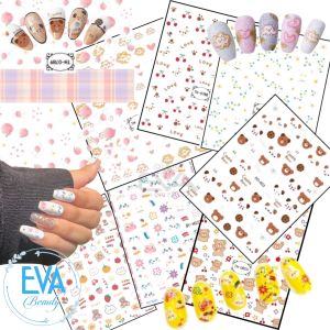 Sticker Dán Móng Tay 3D Dạng Decal Dán Móng Chống Nước TH  QY  DD Nails Series Hoạ Tiết Hoạt Hình Nhiều Mẫu