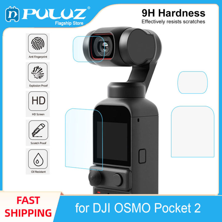 PULUZ 9H HD Tempered Glass Lens Protector Screen Film for