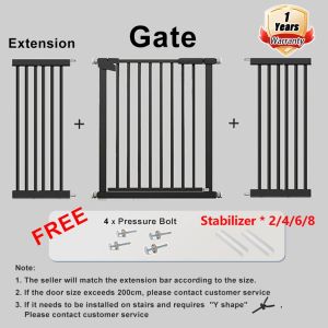 ready stockPagar Baby Safety Gate Fence Foldable Premium Auto Lock Safety Fence Tangga Pintu Keselamata for Kids / Dogs Stair railing