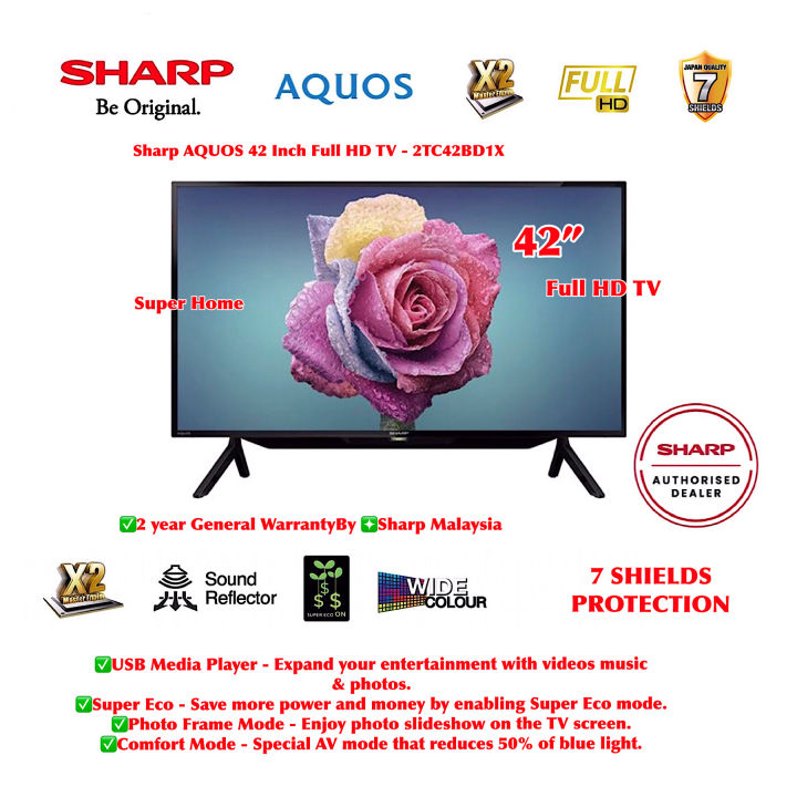 Sharp LED TV 2TC42FD1X 42 inch Full HD LED TV AQUOS 42 Inch LED TV Lazada