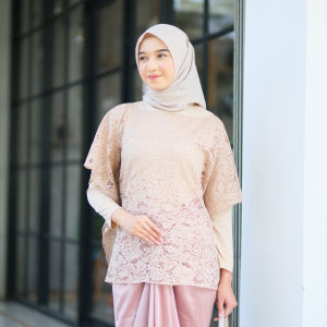 Emran Batik - Atasan Brokat Cape Outer Keyla Outfit Kondangan Kekinian