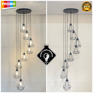 Lampu Gantung Hias Minimalis Retro 8 in 1
