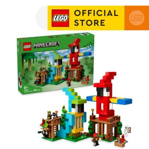 LEGO Minecraft 21282 The Parrot Houses (535 Pieces) Building Block Toys Bricks