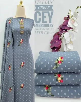 TERBARU KAIN PASANGKAIN CEY EMBEDERY MURAH .KAIN COTTON READYSTOCK 2024