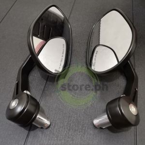 universal motorcycle side mirror aluminum 7/8" handle bar end side rearview mirrors 1 pair