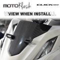 HONDA CLICK 160 / VARIO 160 FRONT PANEL COVER C-2304 GARNISH WITH PLATE HOLDER CARBON 1PC. 