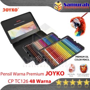 Pensil Warna Minyak Joyko CP TC126 48 Warna / Premium Oil CP-TC126-48 Colours