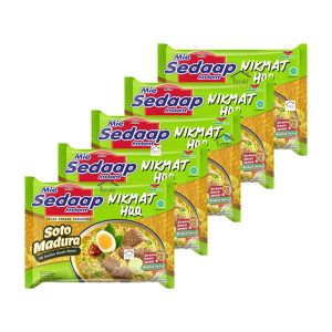 5PCS Mie Sedaap Kuah Rasa Soto Madura Dengan Bubuk Kress Daun Jeruk