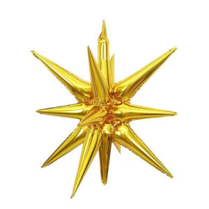 Starburst Balloon Explosion Star Balloons Party Decorations Set Backdrop Starburst Cone Mylar 22inch Foil 14 Point 3D Spike Star Exploding Balloons For Christmas Birthday Wedding Party Supplies