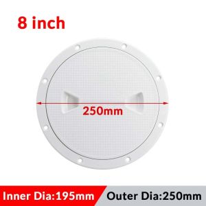 SPDD ABS Deck Inspection Access 4 6 8 inch Round Deck Plate Universal Non Slip Hatch Cover Boat Yacht Marine Accessories