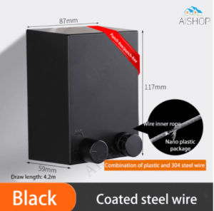 [SG Seller]Stainless Steel Retractable Wall Mounted Laundry Dryer Clothesline Steel Wire Invisible Laundry Hanger