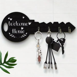 Key Wooden Frame Board Wall Mounted Modern Wall Storage Hook Decor&Space-Saving Hanger Organizer For Keys Home Entrance Key Hanger