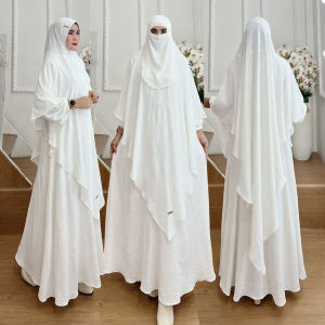 BISA COD Set Gamis Syari+Hijab Jumbo Pet Antem Kode LIANI Bahan Kringkel Premium By Ory AjeZas Coll