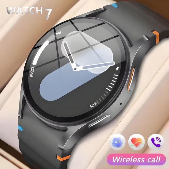 New Galaxy Watch 7 smartwatch, size 44 mm. For men, via Bluetooth, monitor health, fitness, sports,, blood oxygen. Men's smartwatch Android IOS