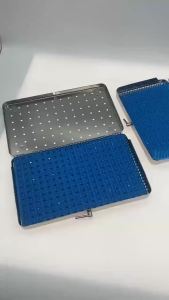 KITA Sterilization Case Tray Disinfection Middle or Large Size Stainless steel Dental Eye Surgical Instrument