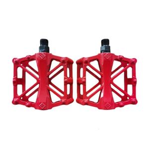 Aluminum Light Weight Flat Pedal Nonslip Bicycles Pedals Hollow Cycling Platform Pedals for Road Bike Cycling Enduring