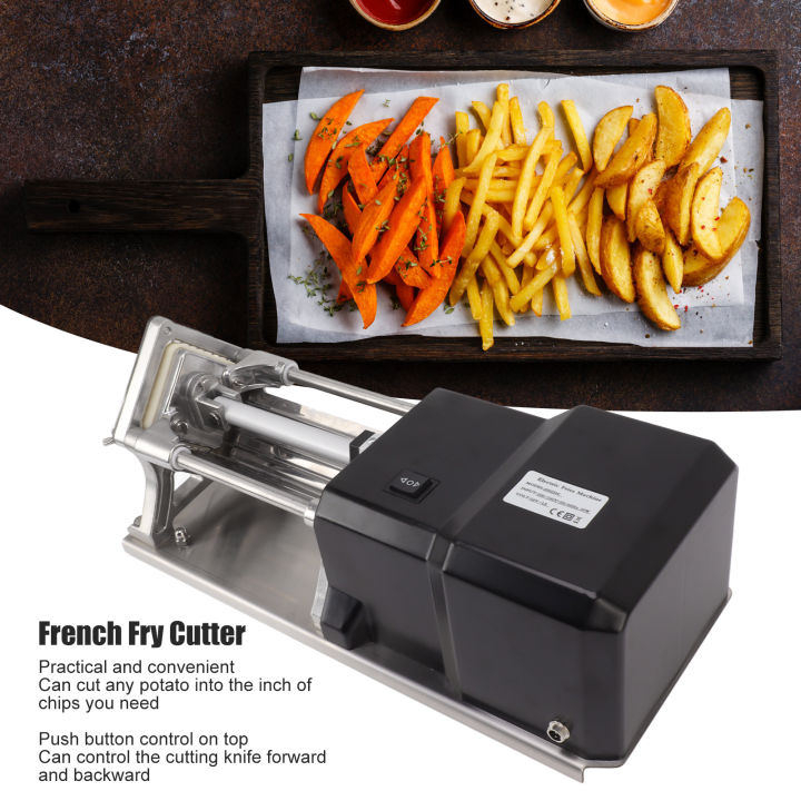 French Fry Cutter Machine Push Button Control Electric Potato Chip